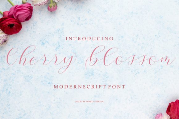 Cherry Blossom Script: A Romantic Font for Makers