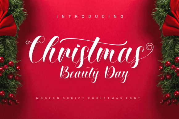 Christmas Beauty Day: Elevate Your Campaign with This Elegant Font