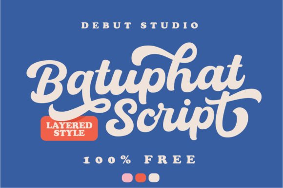 Discover Batuphat: A Bold Script Font for Editorial Design