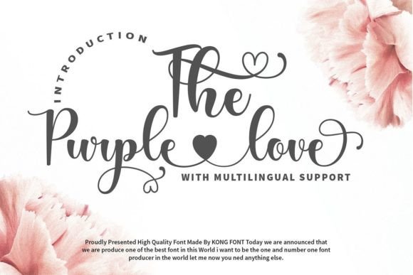Discover The Purple Love: A Playful Handwritten Font