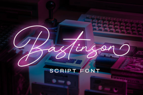 Elevate Your Brand with Bastinson - Monoline Script Font