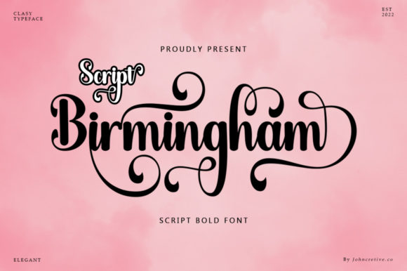 Enhance Your Brand with Birmingham Script Font