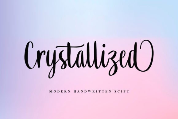 Enhance Your Brand with Crystallized Script Font