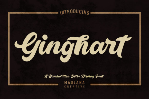 Enhance Your Brand with Ginghart Script Font