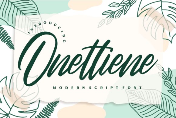 Enhance Your Brand with Onettiene Script Font