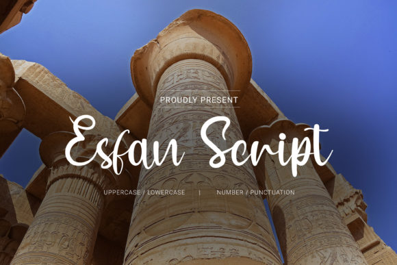 Esfan Script: A Luxurious Calligraphy Font for Elegant Branding