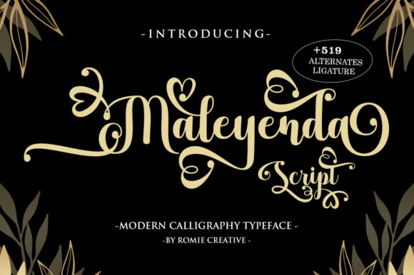 Exploring Maleyenda Script: A Font for Elegant Branding