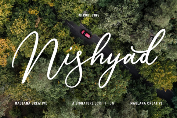 Exploring Nishyad Script: A Versatile Signature Font