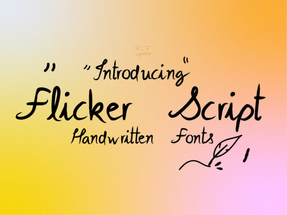 Flicker Script: A Delicate Font for Refreshing Brand Designs