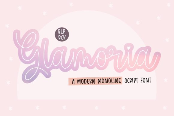 Glamoria Script: A Modern Monoline Typeface for Web Design