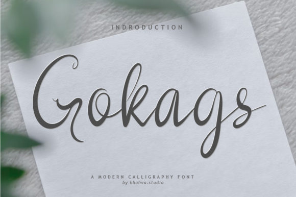 Gokags Script: A Handwritten Font for Editorial Charm