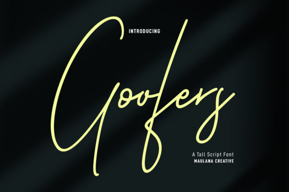 Goofers Script: A Luxurious Font for Craft and Design