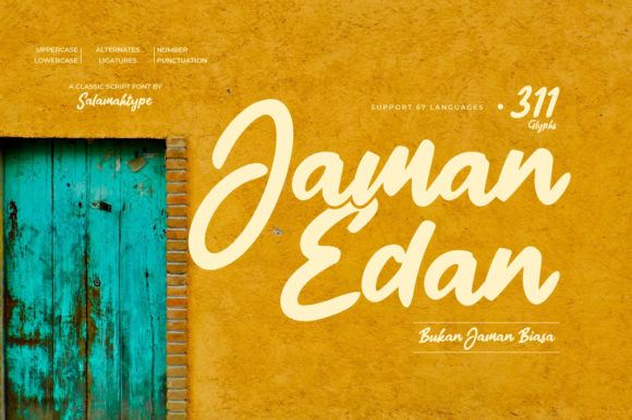 Jaman Edan Script: A Bold and Expressive Choice