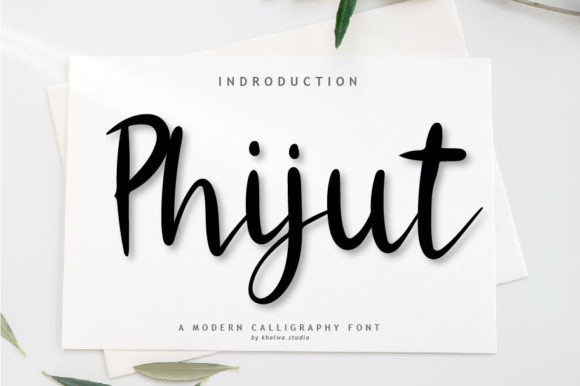 Phijut Script: A Handwritten Font for Timeless Branding
