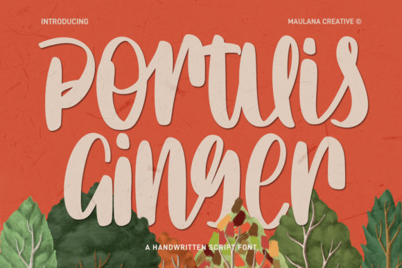 Portuis Ginger Script: A Bold and Fun Font for Creative Campaigns