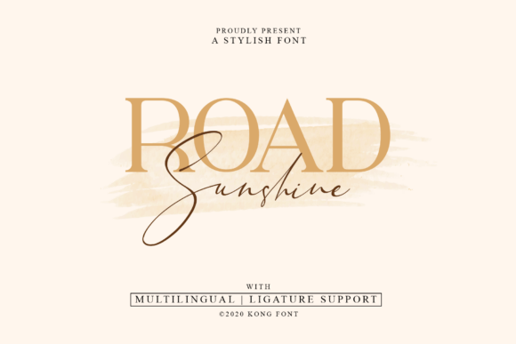 Road Sunshine: A Font That Brightens Your Brand Identity