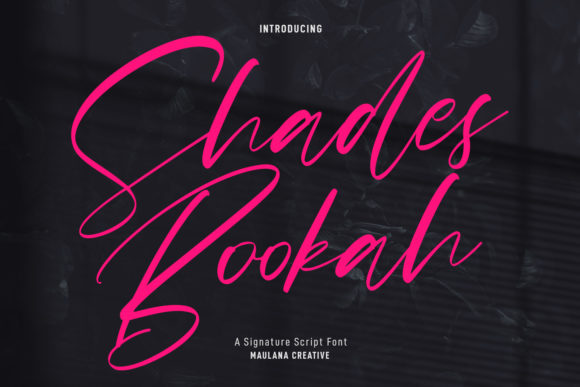 Shades Bookah Script: A Versatile Font for Web Design