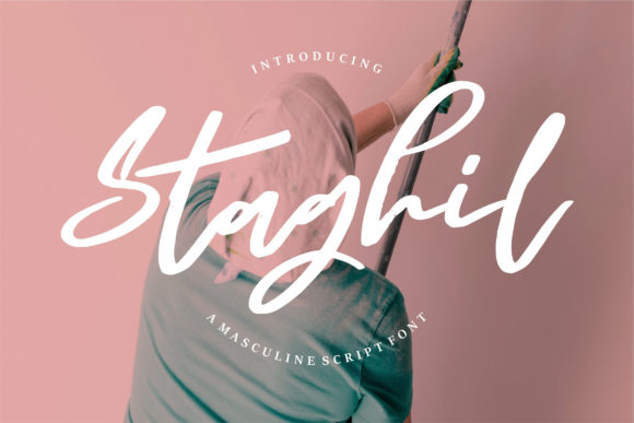 Staghil Script: A Masculine Font for Crafters and Creators