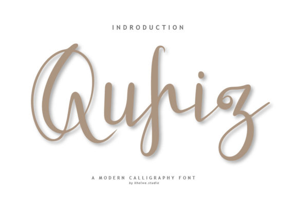 Transform Your Brand with Qufiz Script Font
