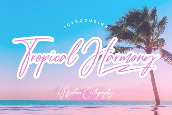 Transform Your Brand with Tropical Harmony Script Font