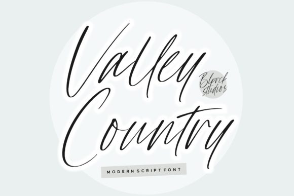 Valley Country Script: A Handwritten Font for Editorial Charm