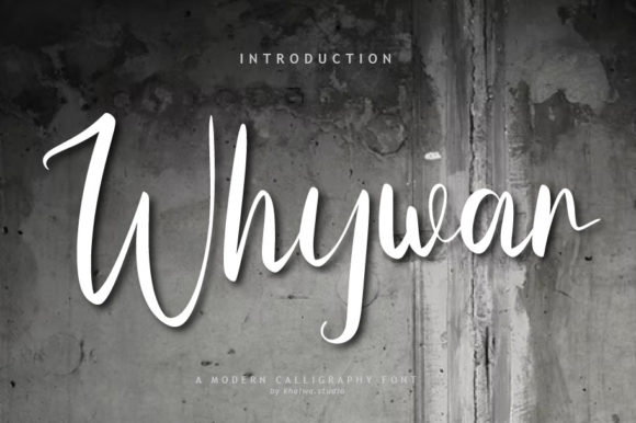 Whywar Script: A Handwritten Font for Web Design